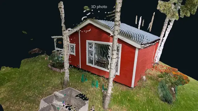 Country house rebuilt in 3D